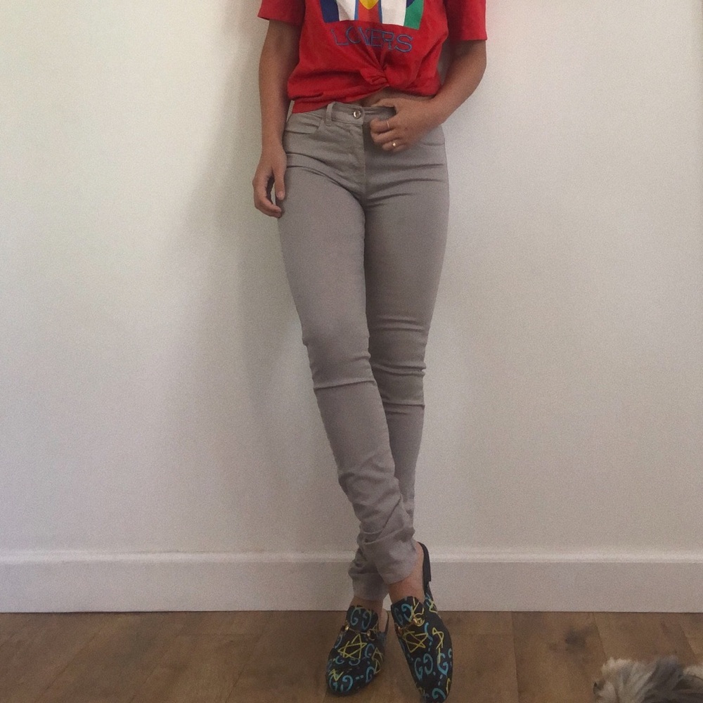 T by Alexander Wang grey skinny pants